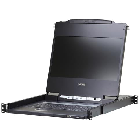 CL6700MW console a rack 43,9 cm (17.3") 1920 x 1080 Pixel Metallo Nero 1U - Foto 1