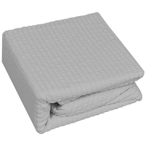 Copripiumino Sacco Piumone Goffrato In Microfibra Tinta Unita Seer Sucker Singolo Grigio - Foto 2