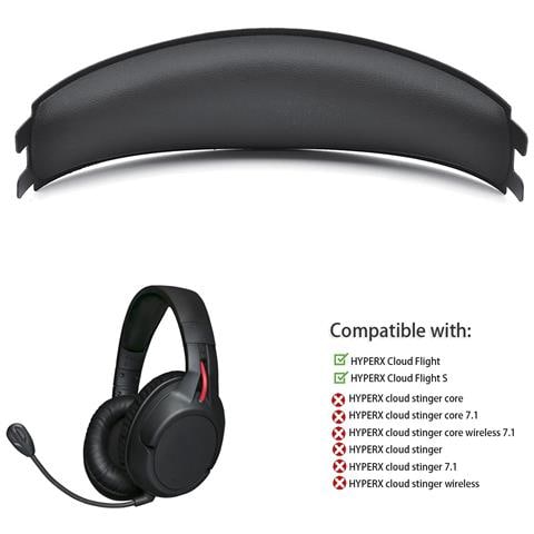 Cuscinetto Di Ricambio Per Archetto Per Hyperx Cloud Flight/flight S - Comfort In Memory Foam Premium - Foto 2