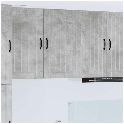 Mobile da cucina con lo scaffale Grigio cemento 50 x 31 x 80 cm - Foto 2