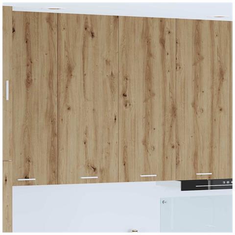 Armadio pensile Riga Rovere artigianale 80 x 31 x 100 cm - Foto 2