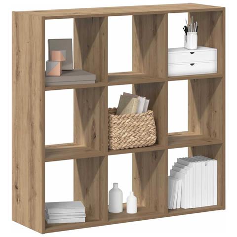 Libreria Rovere Artigianale 102x32x102 cm in Legno Multistrato - Foto 2