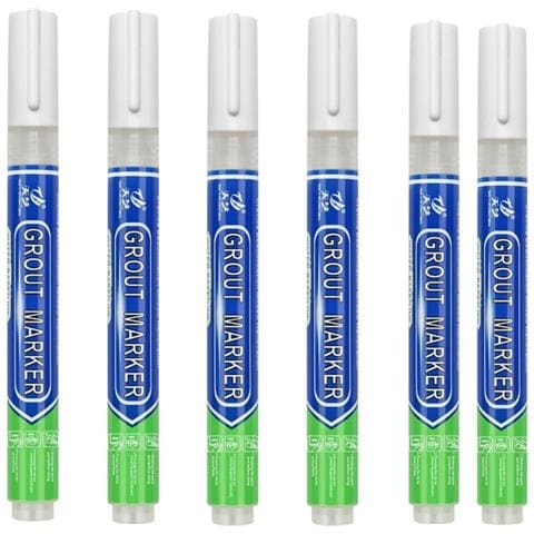 Pennarello Per Fughe Piastrelle, Confezione Da 6: Marcatore Impermeabile Per Ripristino Fughe White - Foto 1