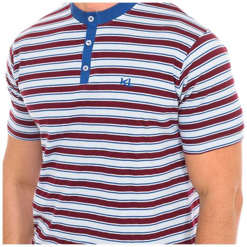 Pigiama Estivo Da Uomo In Cotone A Maniche Corte Kl30000 - Foto 2