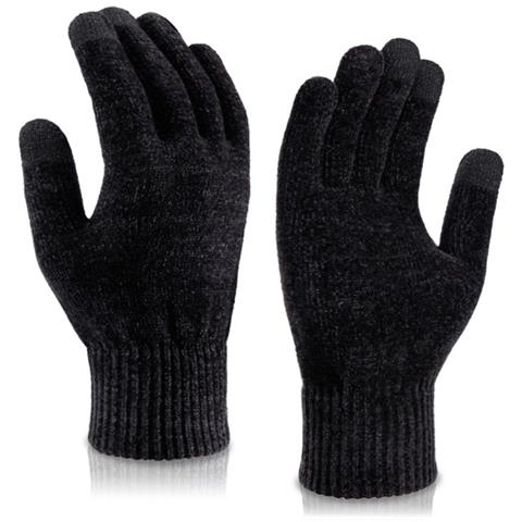 Guanti A Maglia Touchscreen - Taglia Unica (1 Paio) Black - Foto 1