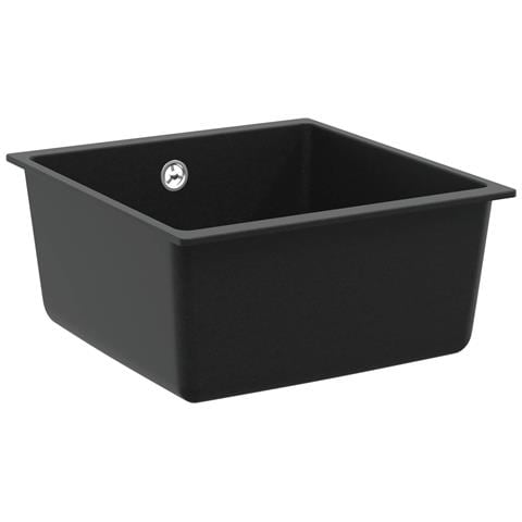 Lavello Nero 430 x 460 mm 80% Quarzo e 20% Resina - Foto 1