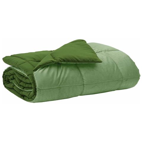 Piumone Completo Annuale Verde 220 x 260 cm Microfibra - Foto 1