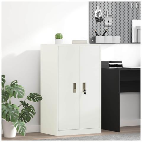 Armadio Bianco 60 x 40 x 105 cm Acciaio - Foto 2
