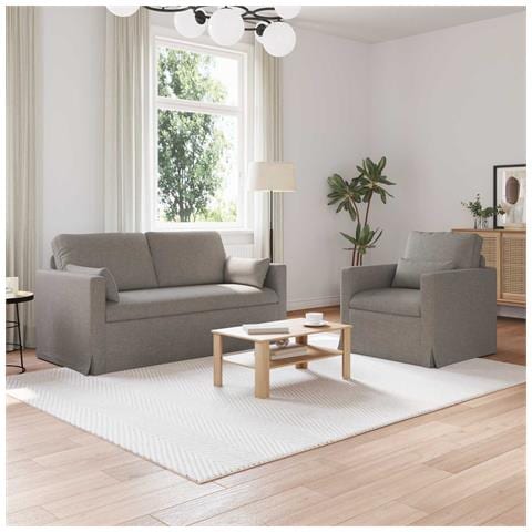 Divano 2 pcs Talpa 158 x 78 x 80 cm Tessuto - Foto 2