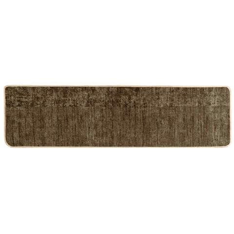Runner Tappeto MARSA Verde Foresta 350 x 80 cm Poliestere e PVC - Foto 1