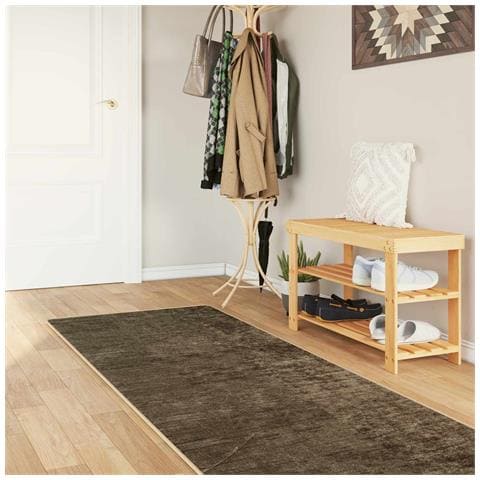 Runner Tappeto MARSA Verde Foresta 350 x 80 cm Poliestere e PVC - Foto 2
