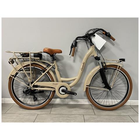 Bici Elettrica Venere Misura 26 Retro' 6v Batteria A Portapacchi 36v 14ah E-bike Motore Posteriore 250w E-ven26retro - H 43 Nocciola - Foto 1