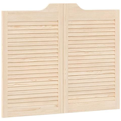 Porte Swing Naturale 80 x 50 cm Legno Massello di Pino - Foto 1