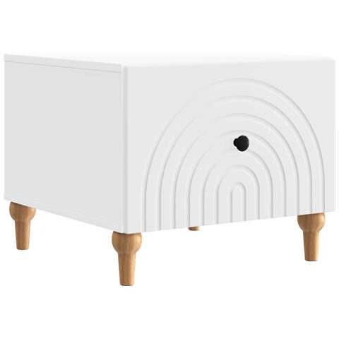 Tavolino da salotto Bianco 49 x 50 x 40 cm Legno ingegnerizzato - Foto 1