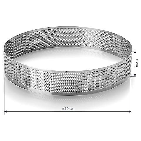 68540 Stampo da forno, anello rotondo microforato, ideale per torte e pan di Spagna - Foto 2