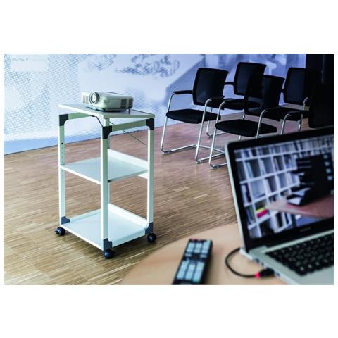 carrello per videoproiettore serie system grigio - Foto 2