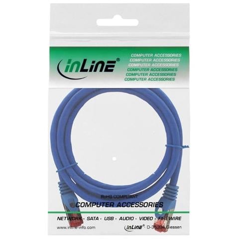 cavo patch per rete dati lan cat. 6, 2x rj45, doppia schermatura sftp (pimf) , halogenfree, colore blu, 1.5m - Foto 2