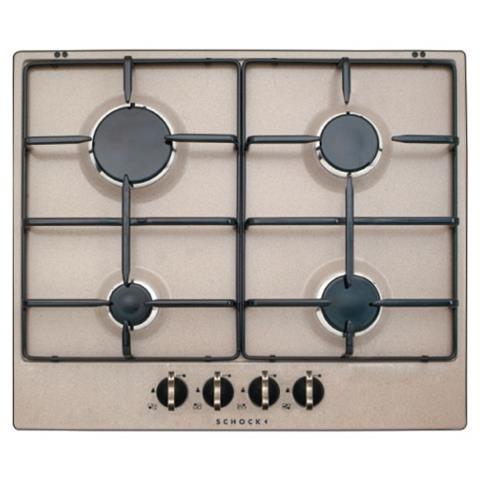 SCHOCK - Piano Cottura STS6458 a Gas 4 Fuochi Gas Colore Avena - ePRICE