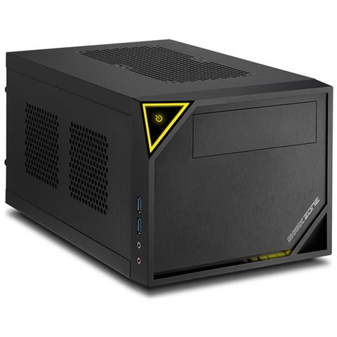 Case Shark Zone C10 Mini-ITX Colore Nero / Giallo - Foto 2