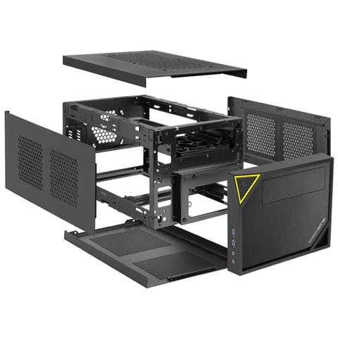 Case Shark Zone C10 Mini-ITX Colore Nero / Giallo - Foto 9