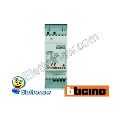Minialimentatore 2 Din Con Adattatore Video Integrato Per La Realizzazione Di Piccoli Impianti 2 Fili (intercom) . - Foto 2