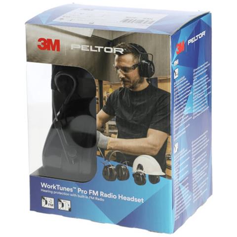 Protezione per Orecchie con Radio Worktunes Pro Peltor Nero 34732 - Foto 2