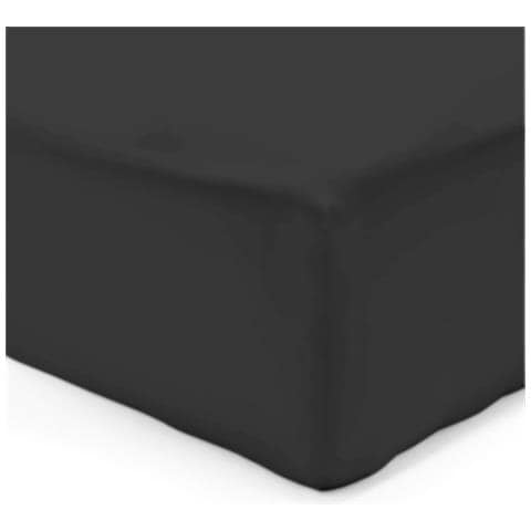 Lenzuolo Nero - 160 x 200 cm - 100% Cotone - Foto 2