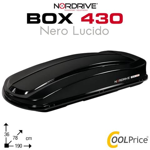 Box Da Tetto Baule Portatutto 430l Nero Lucido Abs - Foto 1