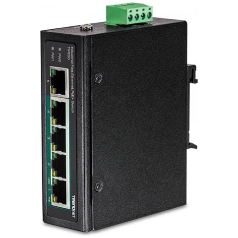 5-port Ind. Fast Eth Poe+ Switch Din-rail In - Foto 1