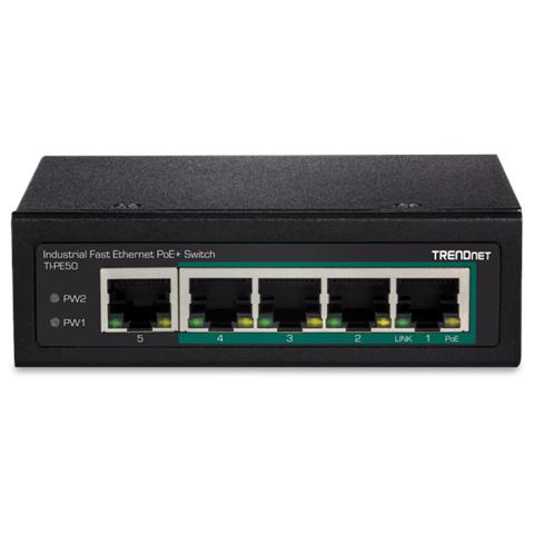 5-port Ind. Fast Eth Poe+ Switch Din-rail In - Foto 3