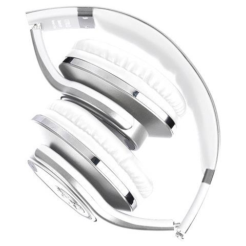 Everywhere Cuffia Stereo e Speaker 2 in 1 Padiglione Auricolare Bluetooth con Microfono Integrato - Argento - Foto 2