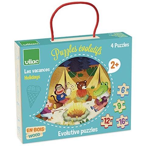 2634 - Set Di 4 Di Puzzle Evolutivi Il Vacancemulticolore - Foto 2