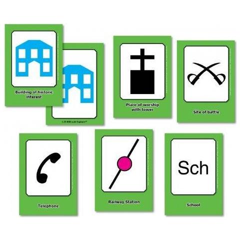 Wildgoose Istruzione Wg1404 Os Simboli Mappa Flash Card (pacchetto Di 32)  - Foto 1