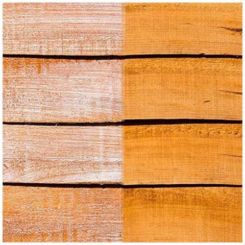 Legno Protezione Crema - Immediata Impermeabilizzazione Trasparente Di Trattamento Weatherproofs Recinzioni Terrazza In Legno Mobili Ripari (1 Litro) - Foto 2