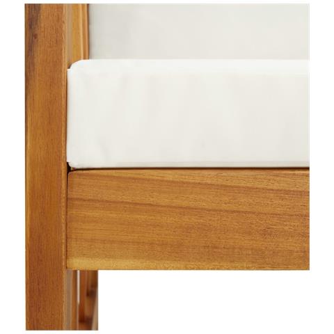 Set Divani da Giardino 4 pz con Cuscini in Massello di Acacia - Foto 10