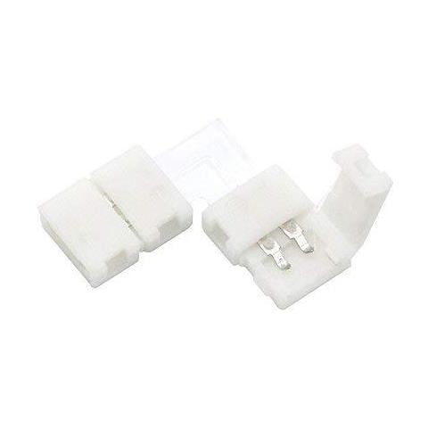 10 Confezione 8 Millimetri 2pin L-shape 2835 3528 Led Angolo Connettore Dangolo Destro Connettore Per Singolo Colore Luci Di Striscia Led - Foto 2