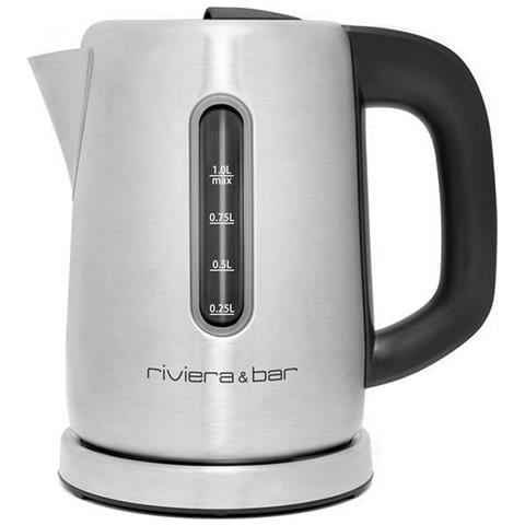 Bollitore Cordless 1l 2000w Acciaio Inossidabile / Nero - Bbt350 - Foto 2