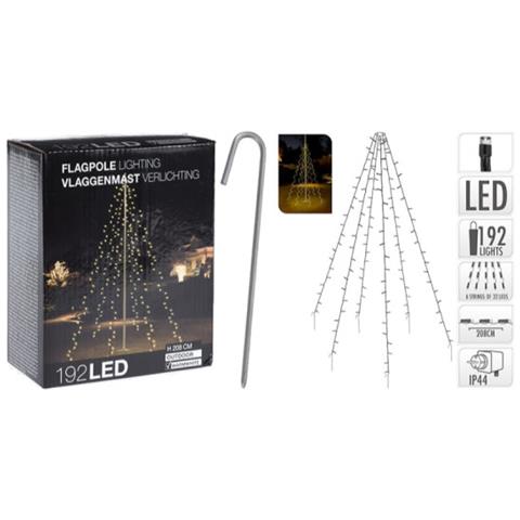 Catena Luminosa Led 2,08m Bianco Caldo Con 192 Led - Foto 10