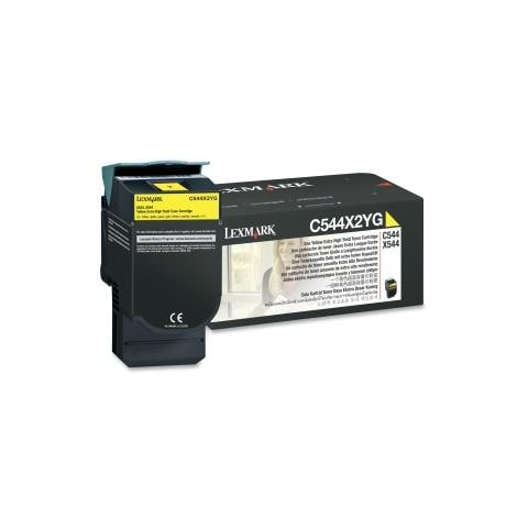 C544X2YG Toner Originale Giallo per C524 dn Capacità 4000 Pagine - Foto 1