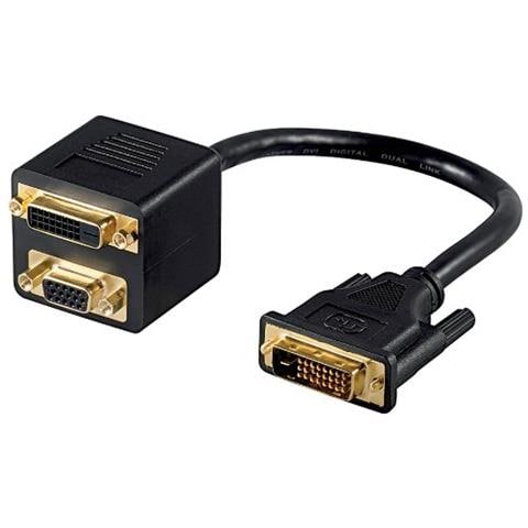 MMK ADAP 18+5 DVI-I > DVI-I + SVGA DVI M DVI F + SVGA F Nero cavo di interfaccia e adattatore - Foto 1