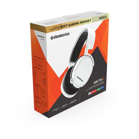 Arctis 3 Cuffia Gaming Stereo Padiglione Auricolare Cablato con Microfono Integrato Colore Nero / Bianco - Foto 6