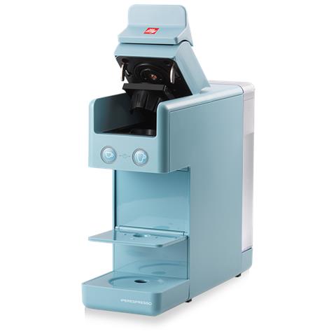 Macchina da Caffè Espresso Automatica Y3.3 Espresso & Coffee Serbatoio 0.75 Lt. Colore Azzurro + 30 Capsule - Foto 2