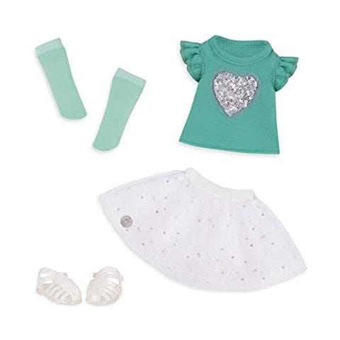Di Battat - Completo Scintillante Con Stile Con Top E Gonna Scintillanti - Vestiti E Accessori Per Bambole Da 14 Pollici - Foto 1