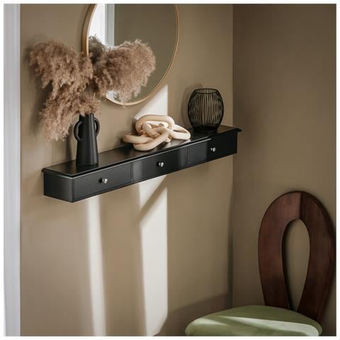 Consolle Con 3 Cassetti Libreria Scaffale A Scala Libreria A Scala Nero Frg43-l-sch - Foto 5