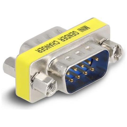 66464 Adattatore Per Inversione Del Genere Dei Cavi D-sub 9 Pin Argento, Giallo - Foto 1