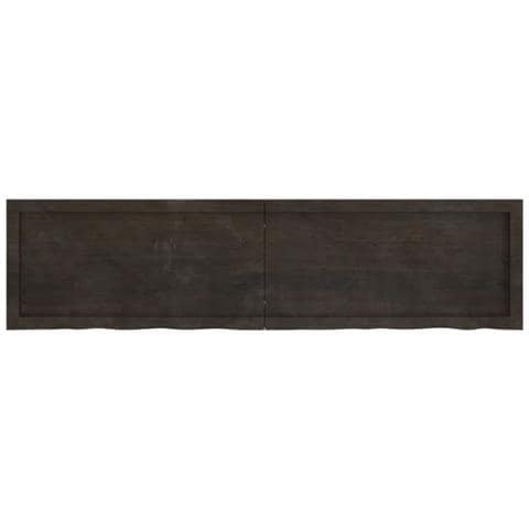 Piano Bagno Marrone Scuro 160x40x (2-4) cm Legno Trattato - Foto 2
