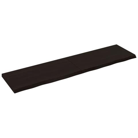 Piano Bagno Marrone Scuro 160x40x (2-4) cm Legno Trattato - Foto 1