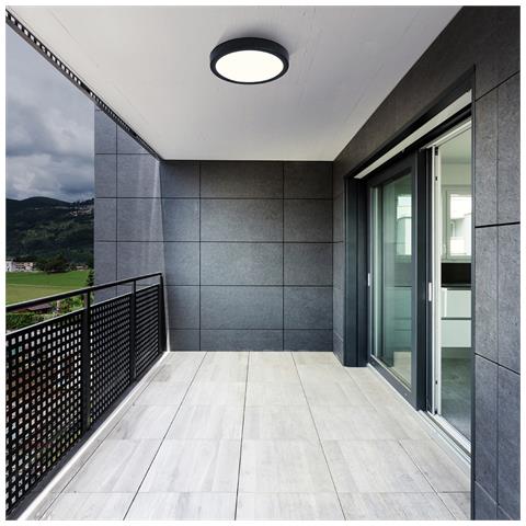 Plafoniera Contemporanea Da Esterno Argolis 2 Led Acciaio Nero - Foto 1