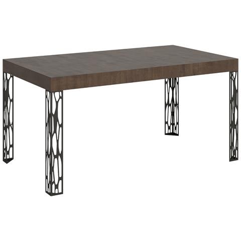 Tavolo Allungabile 90x160/264 Cm Ghibli Telaio Antracite - Noce - Foto 5