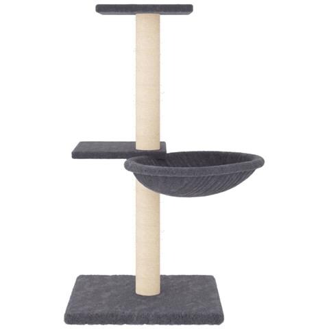 Albero Per Gatti Con Tiragraffi In Sisal Grigio Scuro 72 Cm - Foto 2
